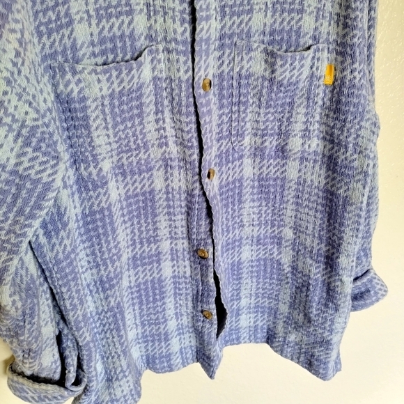 Urban Oufitters Mens Purple Exploded Twill Long Sleeve Button-Down Shirt Size S - Picture 3 of 7